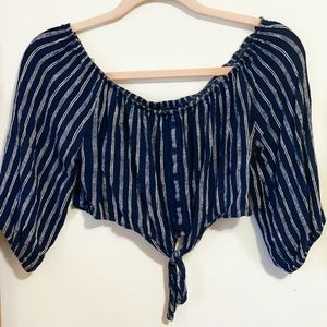Striped crop top